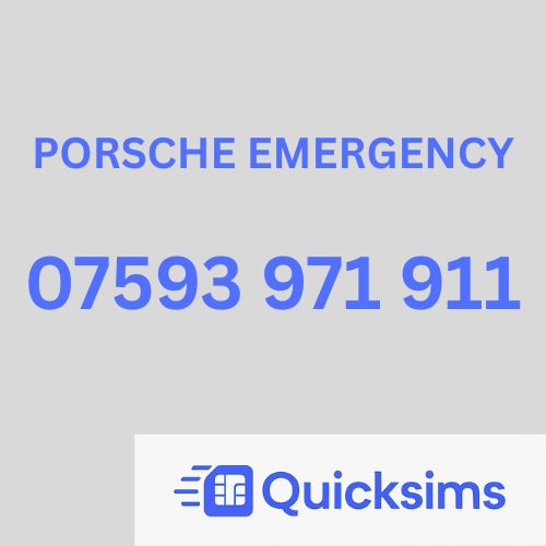 07593 971 911 PORSCHE EMERGENCY VIP Gold Vanity Memorable Mobile Number TESCO PAYG ZERO CREDIT