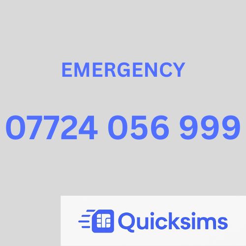 Tesco sim card with VIP Memorable Mobile Number 07724 056 999 EMERGENCY with zero credit which once topped up can be ported to other providers