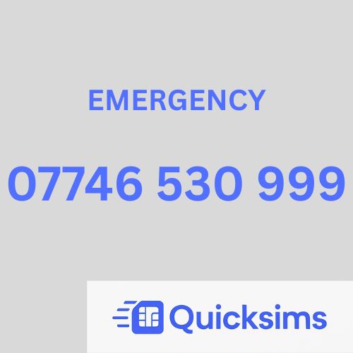 O2 sim card with VIP Memorable Mobile Number 07746 530 999 EMERGENCY with zero credit which once topped up can be ported to other providers