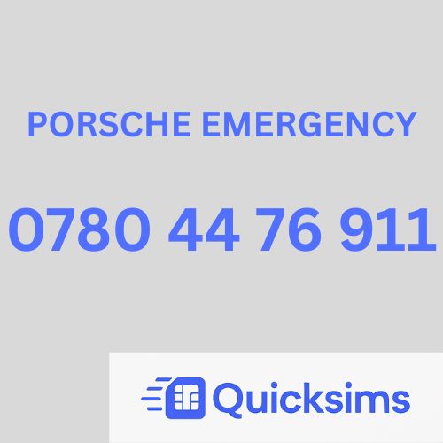 07804 476 911 VIP PORSCHE EMERGENCY Gold Vanity Memorable Mobile Number EE PAYG ZERO CREDIT