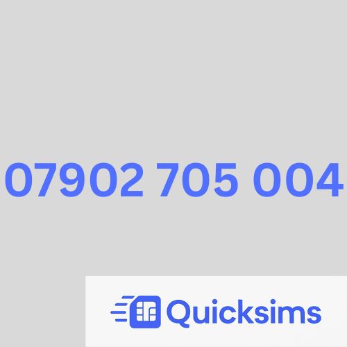 07902 70 50 04 VIP Gold Vanity Memorable Mobile Number PAYG O2 ZERO CREDIT