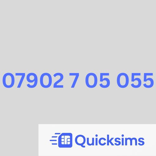 07902 7 05 055 VIP Gold Vanity Memorable Mobile Number PAYG O2 ZERO CREDIT