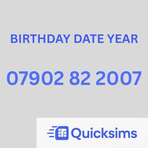 Tesco sim card with VIP Memorable Mobile Number 07902 82 2007 BIRTHDAY DATE YEAR 007 JAMES BOND with zero credit which once topped up can be ported to other providers